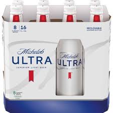 michelob ultra light beer aluminum