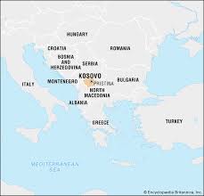 The map below shows kosovo with its cities, towns, highways, main kosovo, in case, if you are looking on the map under the coordinates 42 40 n 21 10 e otherwise in. Kosovo History Map Flag Population Languages Capital Britannica