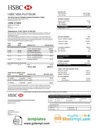 Banks and credit card providers do not want to give credit cards to such customers. Hong Kong Hsbc Bank Visa Platinum Credit Card Statement Template In Word And Pdf Format