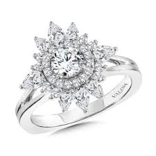 double halo diamond enement ring