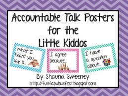 Accountable Talk Posters For The Younger Kiddos Deskless