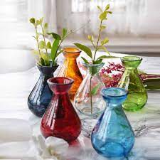 Grehom Recycled Glass Bud Vase