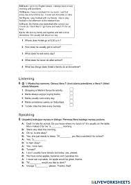 Klasa 4 unit 5 test worksheet