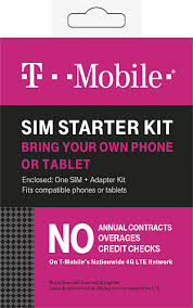 t mobile complete sim starter kit white