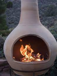 Chiminea Clay Outdoor Fireplace Clay