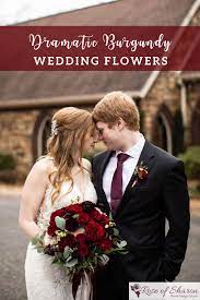 winter dramatic burgundy wedding at st