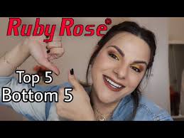 top 5 bottom 5 ruby rose cosmetics ٥