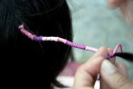 Find high quality hair extensions, installation supplies and dreadlock products for serious alternative beauty mavens. How To Do Easy Diy Hair Wraps With Kids Pink Stripey Socks