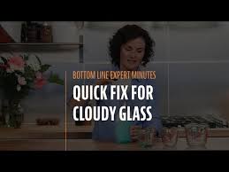 clean cloudy glasses with this simple