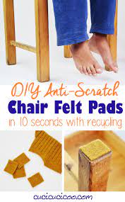 diy chair felt pads in 10 seconds with
