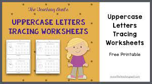 uppercase letters tracing worksheets
