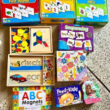 big lot of kids puzzle and games for
