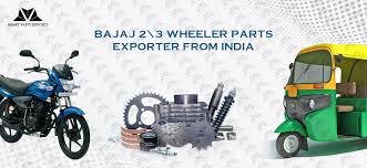 bajaj 2 3 wheeler parts exporter from india