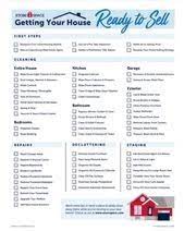 before selling your house checklist