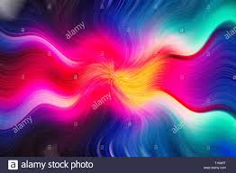 Rainbow Waves Background Resembles Tie Dye Can Be Used As
