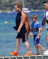 Elton john and david furnish were so happy with their first son, baby zachary, that they went back to the woman who gave birth to him and asked for a second one! Sir Elton John Joins Husband David Furnish And Their Two Sons Zachary And Elijah In Saint Tropez Daily Mail Online
