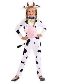 country cow kid s costume kids s black pink white l fun costumes