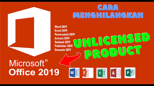 Proses aktivasi microsoft office 2016 tersebut adalah aktivasi permanen. Cara Mengatasi Unlicensed Product Microsoft Office 2019 2016 Terbaru Youtube