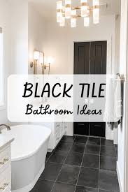 24 black tile bathroom ideas to add a