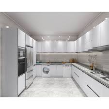 grey high gloss acrylic kitchen