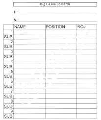 Cards Baseball Position Roster Template Synonym Soccer