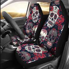 Sugar Skull Car Seat Cover