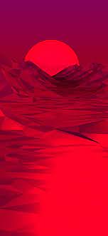 1242x2688 Low Poly Red 3d Abstract 4k ...