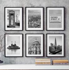 black and white london prints by over