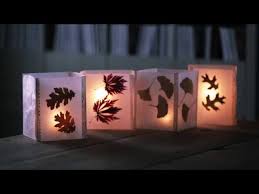 Leaf Lanterns With Wax Paper