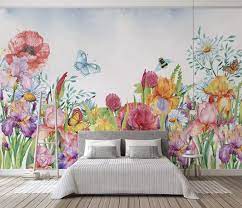 Watercolor Garden Fl Wallpaper