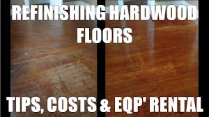refinishing hardwood floors costs and
