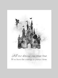 Disney Castle Quote Art Print Princess