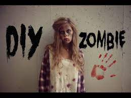 diy zombie makeup hair outfit