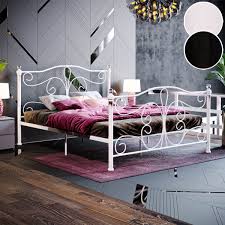 metal bed frame double king size memory