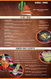 el rey azteca drinks menu