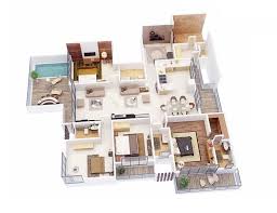 4 Bedroom Apartment House Plans