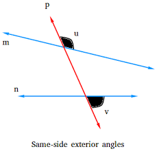 same side exterior angles