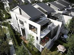 New double story luxury terrace house in malaysia. Malaysian Modern Terraced House Google Search Facade House 3 Storey House Design Residential Building Design
