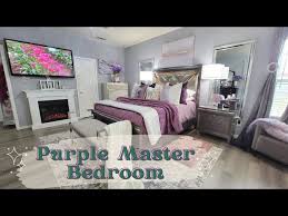 purple master bedroom you