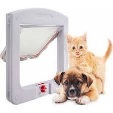 Cat Flap With Tunnel Cutout Pet Door