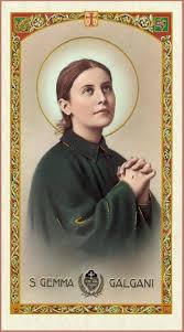 Patron saint of students, pharmacists, paratroopers and parachutists, loss of parents, those suffering back injury or back pain. About St Gemma Galgani Patron Saint Article