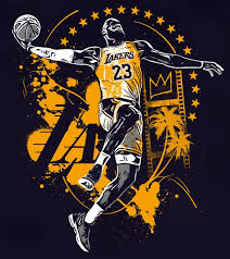 Lebron james gives devin booker jersey signed 'continue to be great'. Lbjnla Essential T Shirt By Cr8chris Lebron James Wallpapers Lebron James Art Lebron James Lakers