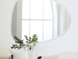 Frameless Asymmetrical Wall Mirror