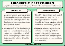 linguistic determinism 10 exles