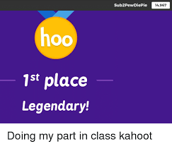 Then, the correct answer and results are automatically displayed at the front. Sub2pewdiepie 14967 1st Place Legendary Kahoot Meme On Me Me