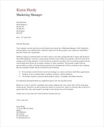 Sample Application Letter Marketing Executive Sample