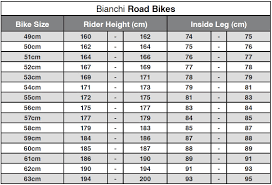 79 Qualified Bianchi Bike Size Chart