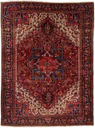 semi antique persian heriz rug
