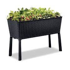 Creating raised beds and trellising melons in a home raised beds can be as simple as mounding up soil into a deep, wide planting area. Keter Easy Grow Elevated Garden Bed Anthracite Walmart Com Walmart Com