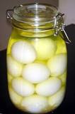Why do people eat pickled eggs at bars?